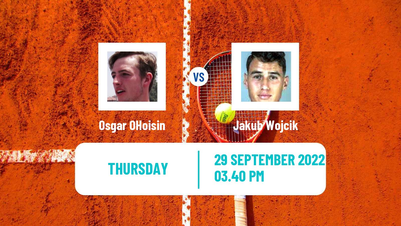 Tennis ITF Tournaments Osgar OHoisin - Jakub Wojcik