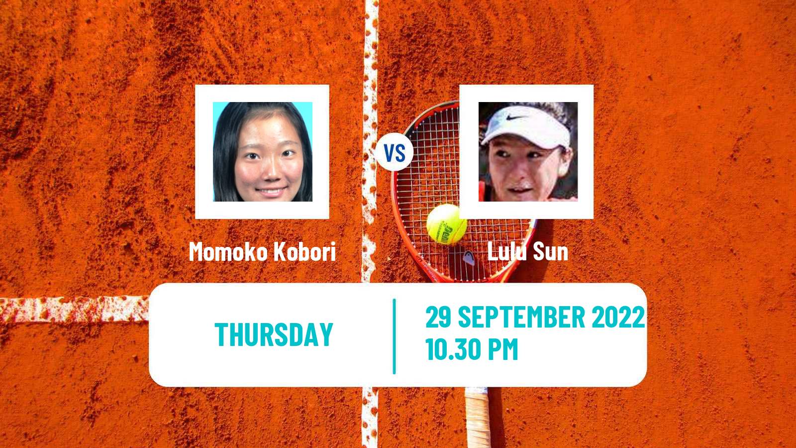 Tennis ITF Tournaments Momoko Kobori - Lulu Sun