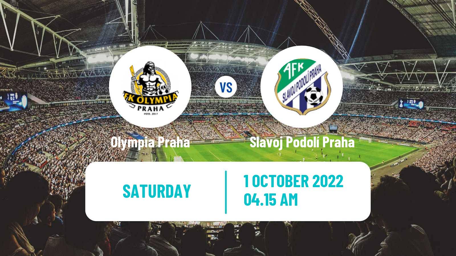 Soccer Czech Prazsky Prebor Olympia Praha - Slavoj Podolí Praha