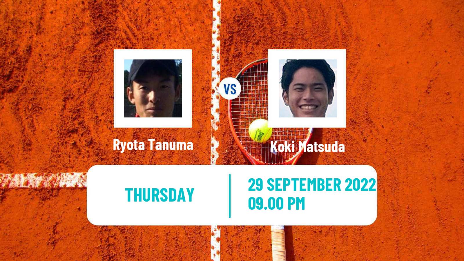 Tennis ITF Tournaments Ryota Tanuma - Koki Matsuda