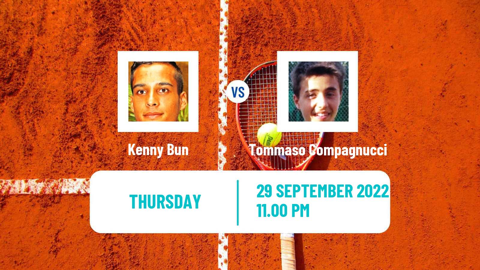 Tennis ITF Tournaments Kenny Bun - Tommaso Compagnucci