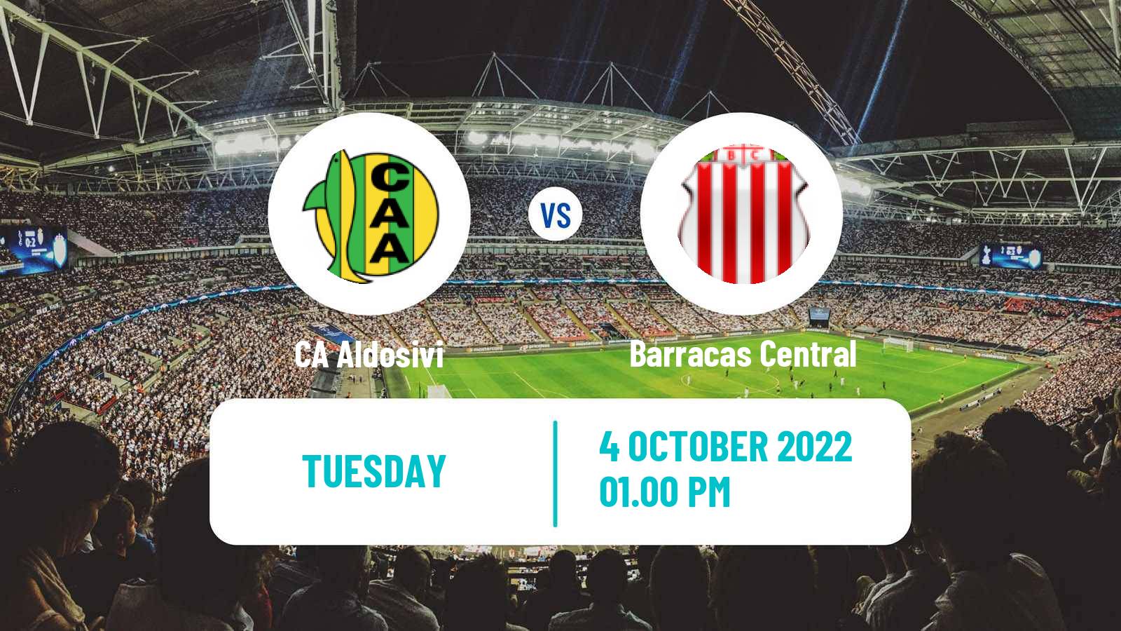 Soccer Argentinian Liga Profesional Aldosivi - Barracas Central