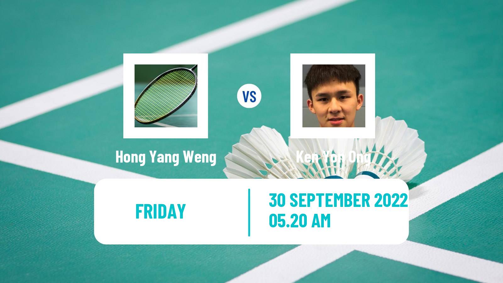 Badminton Badminton Hong Yang Weng - Ken Yon Ong