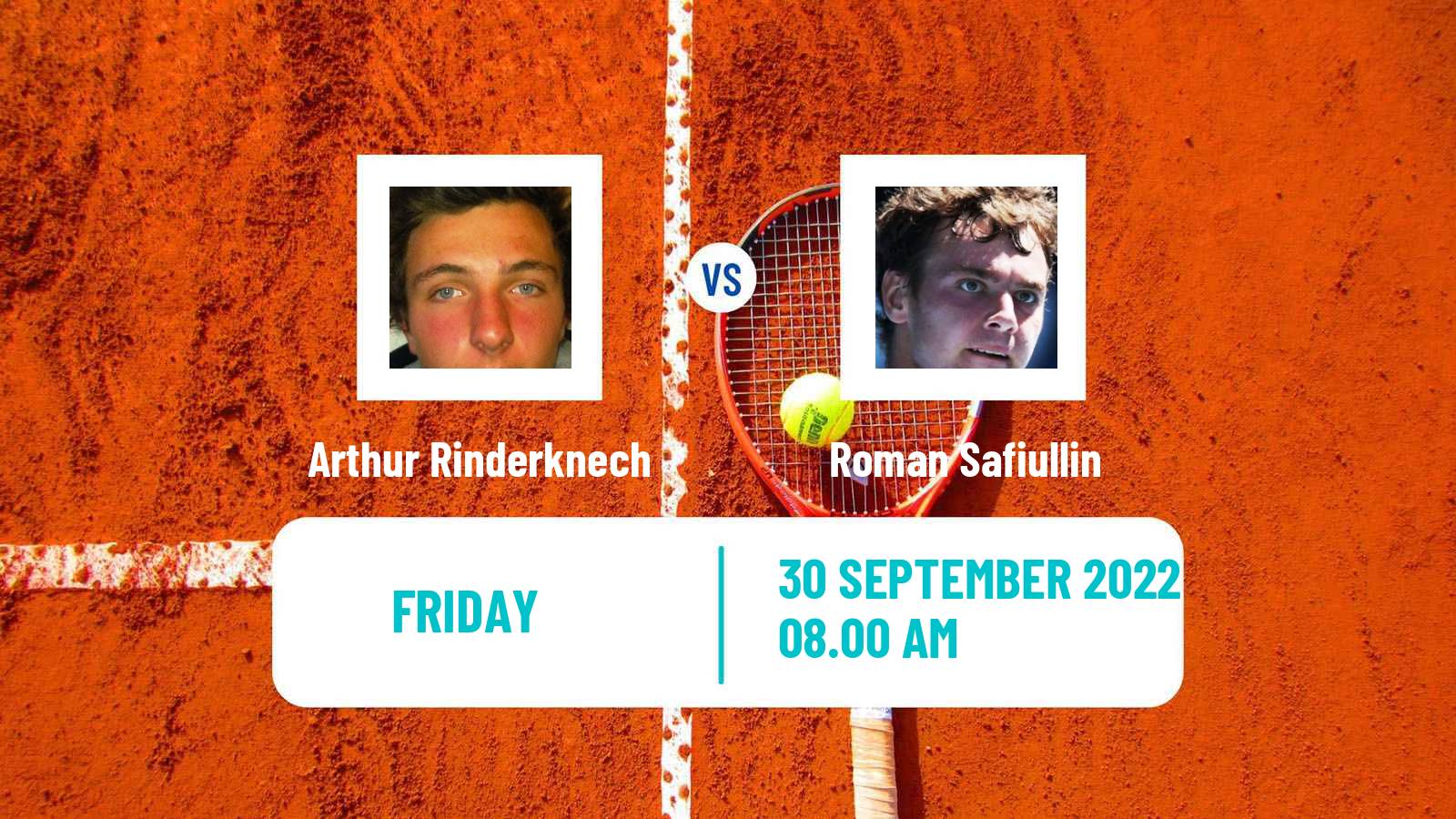 Tennis ATP Tel Aviv Arthur Rinderknech - Roman Safiullin