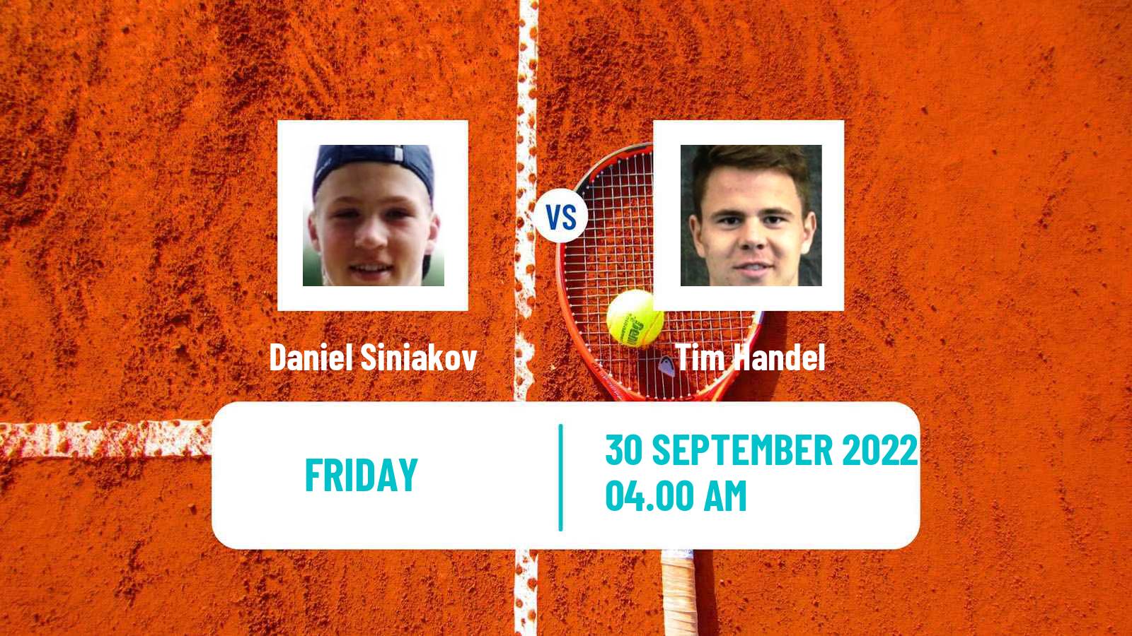 Tennis ITF Tournaments Daniel Siniakov - Tim Handel