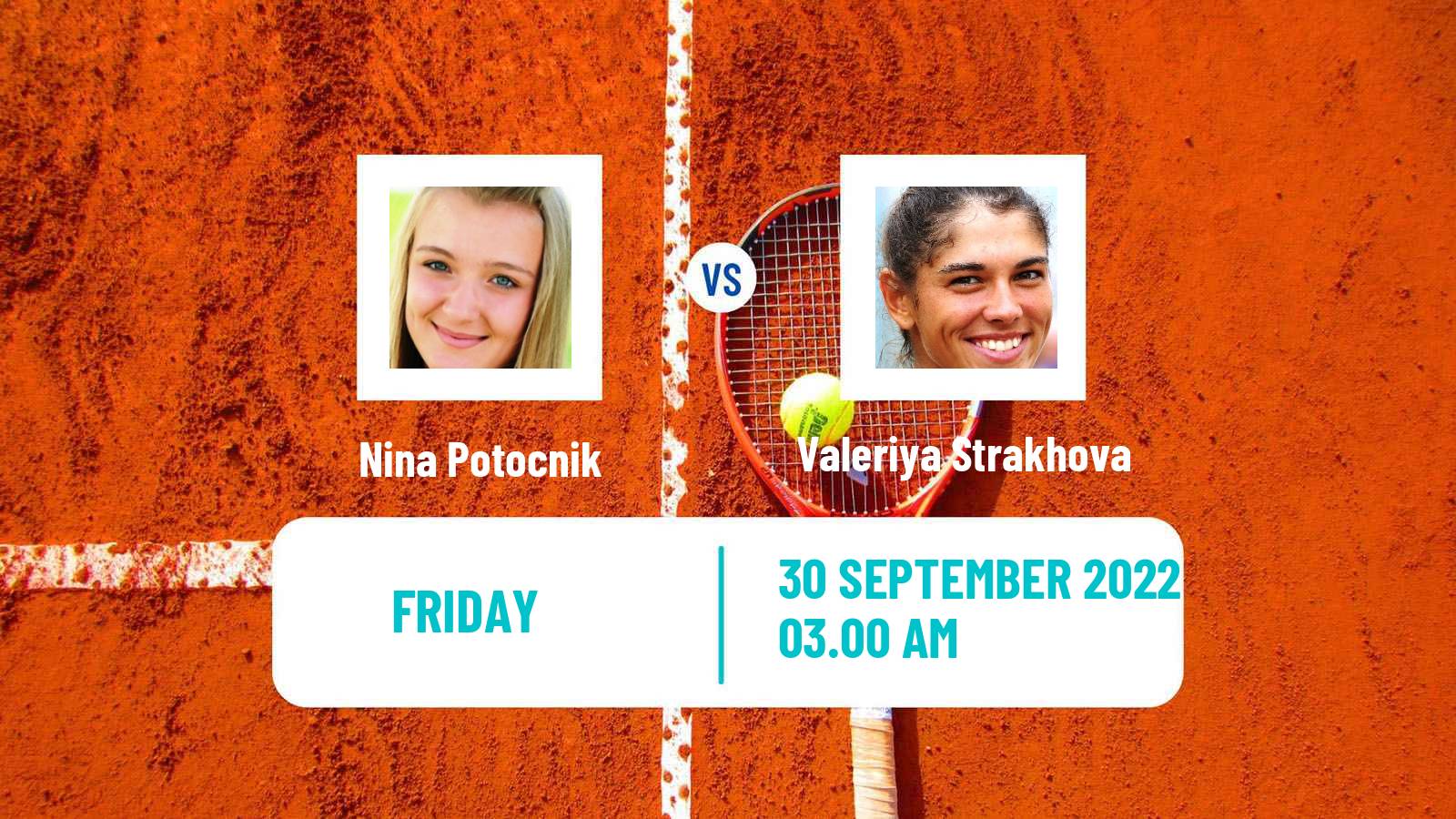 Tennis ITF Tournaments Nina Potocnik - Valeriya Strakhova