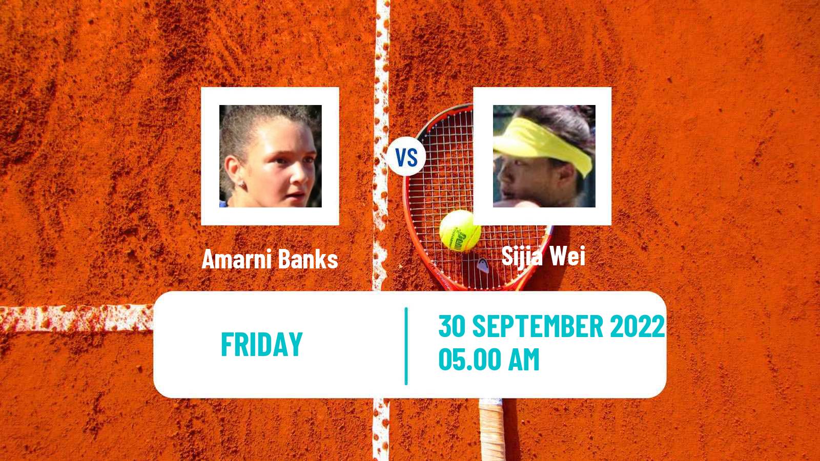 Tennis ITF Tournaments Amarni Banks - Sijia Wei