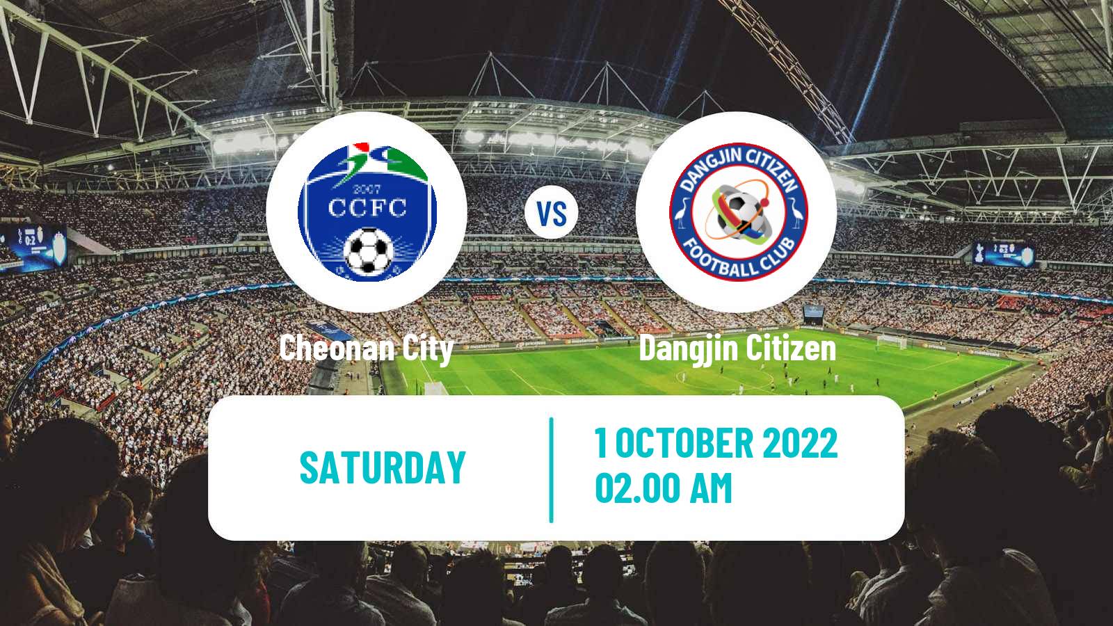 Soccer South Korean K3 League Cheonan City - Dangjin Citizen