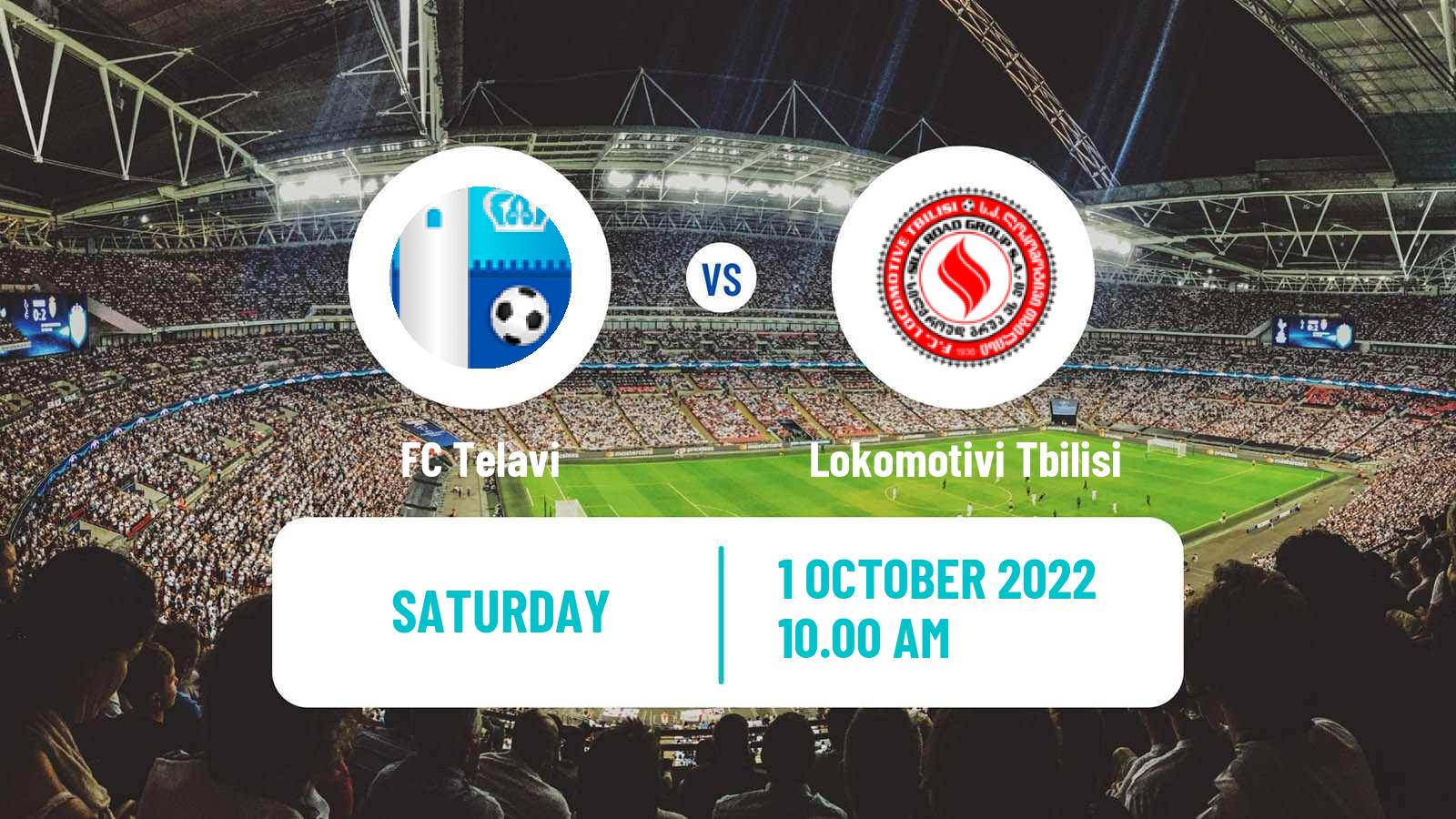 Soccer Georgian Erovnuli Liga Telavi - Lokomotivi Tbilisi