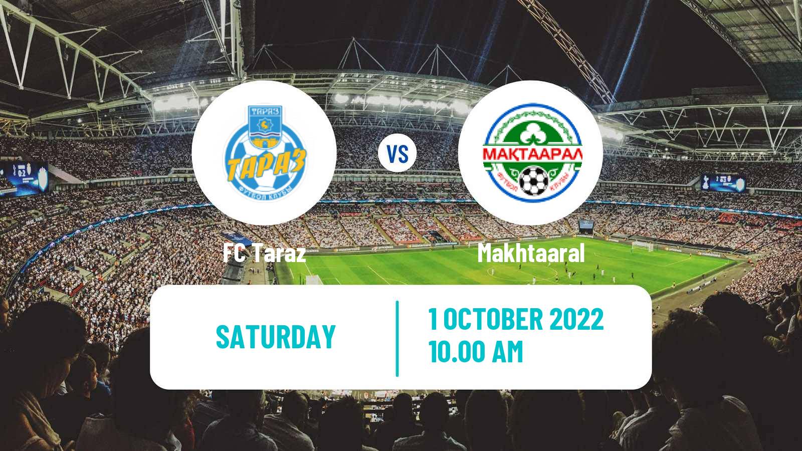 Soccer Kazakh Premier League Taraz - Makhtaaral