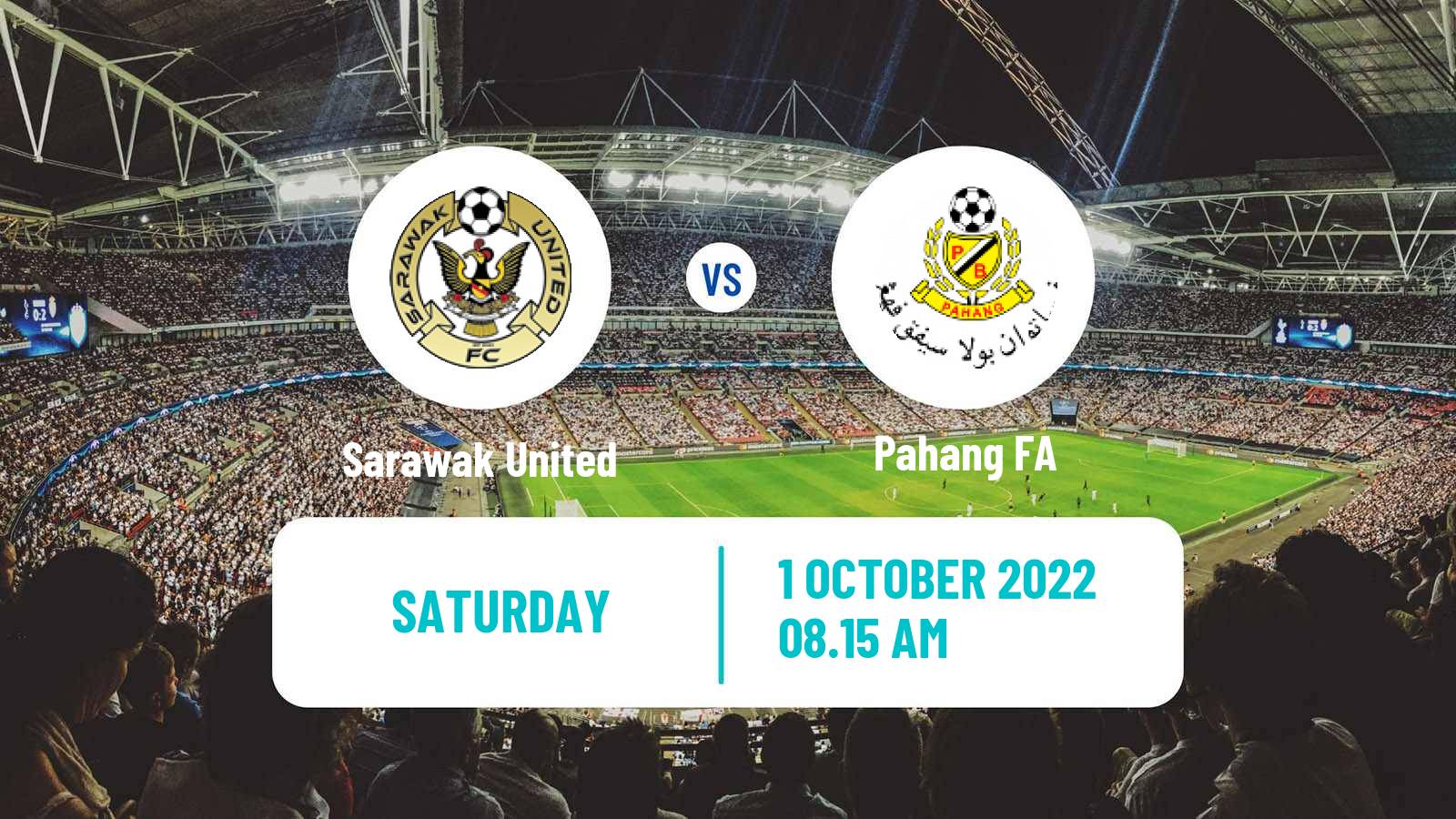 Soccer Malaysian Super League Sarawak United - Pahang