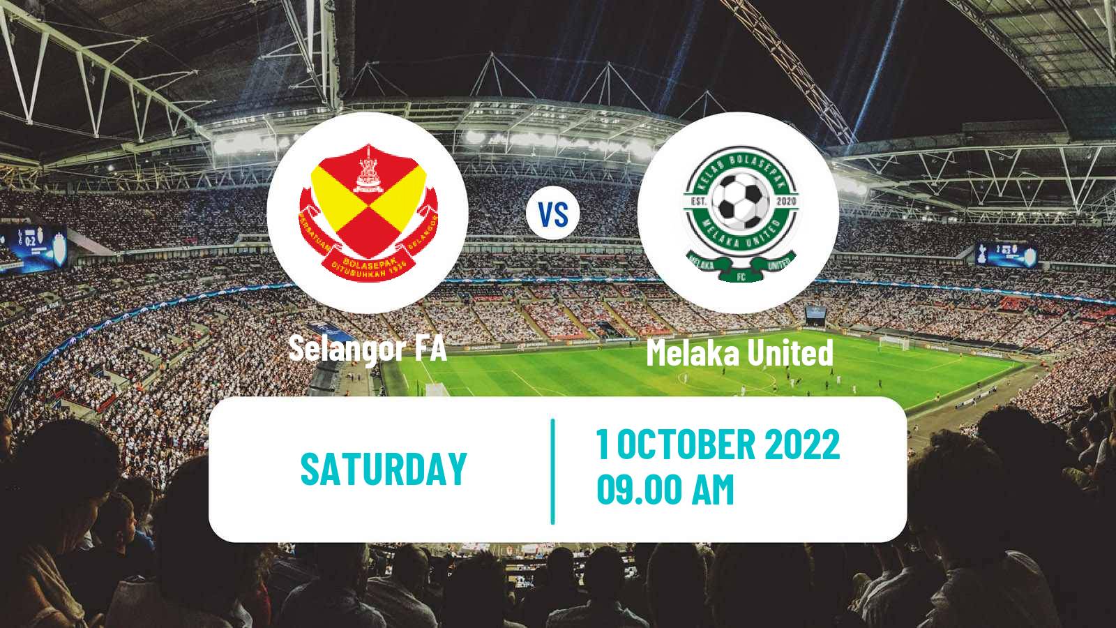 Soccer Malaysian Super League Selangor FA - Melaka United