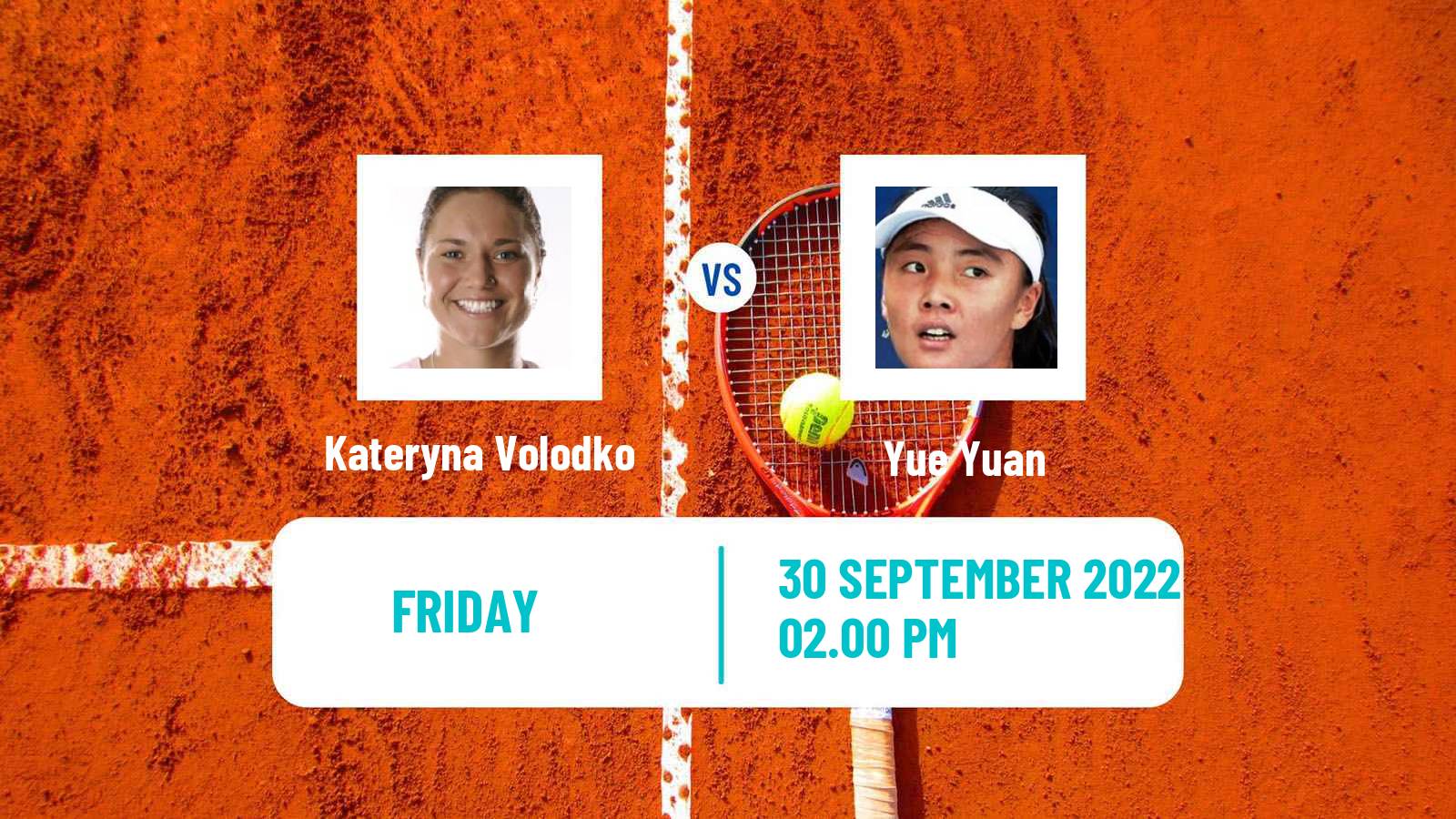 Tennis ITF Tournaments Kateryna Volodko - Yue Yuan