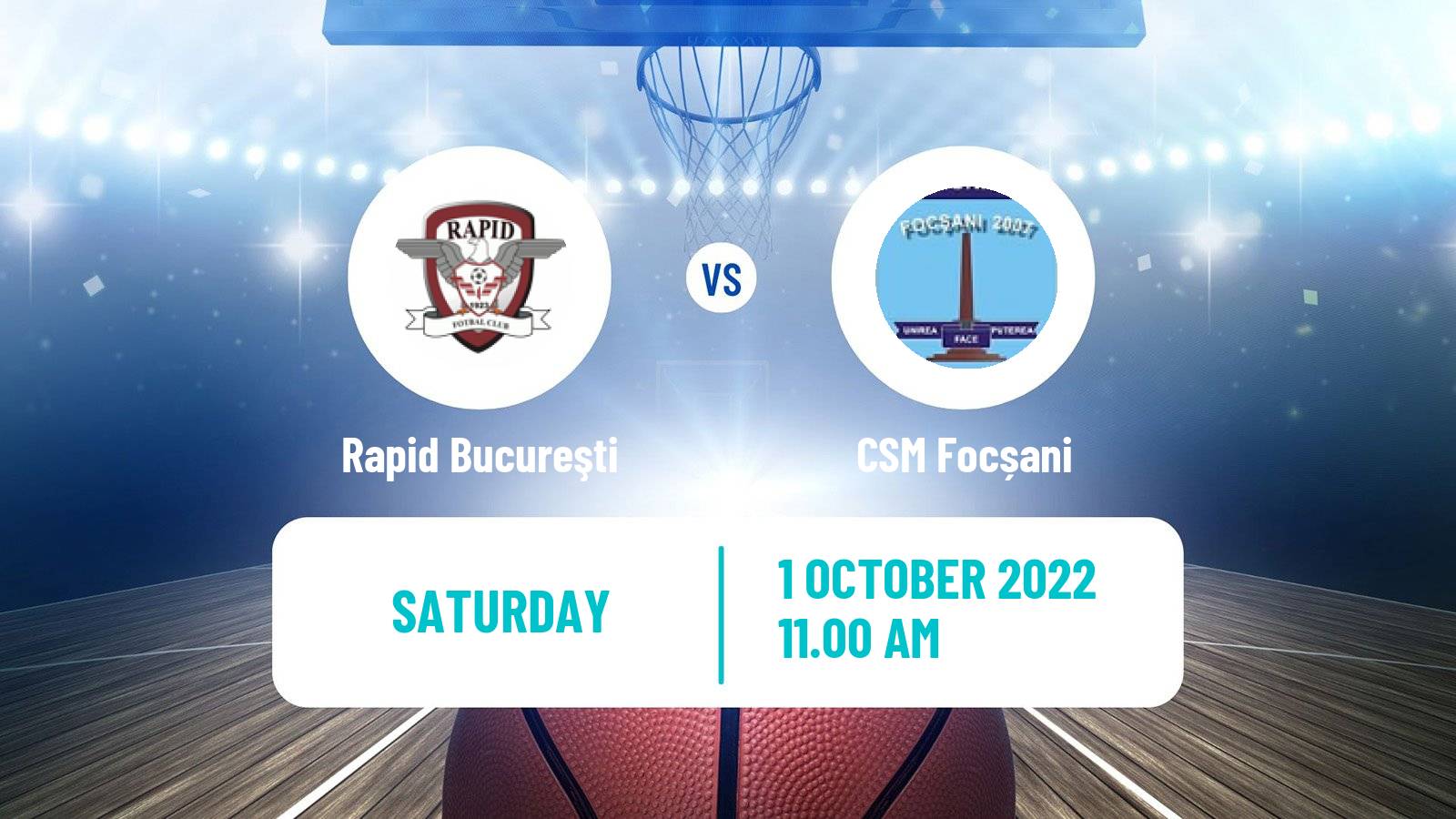 Basketball Romanian Cup Basketball Rapid Bucureşti - CSM Focșani