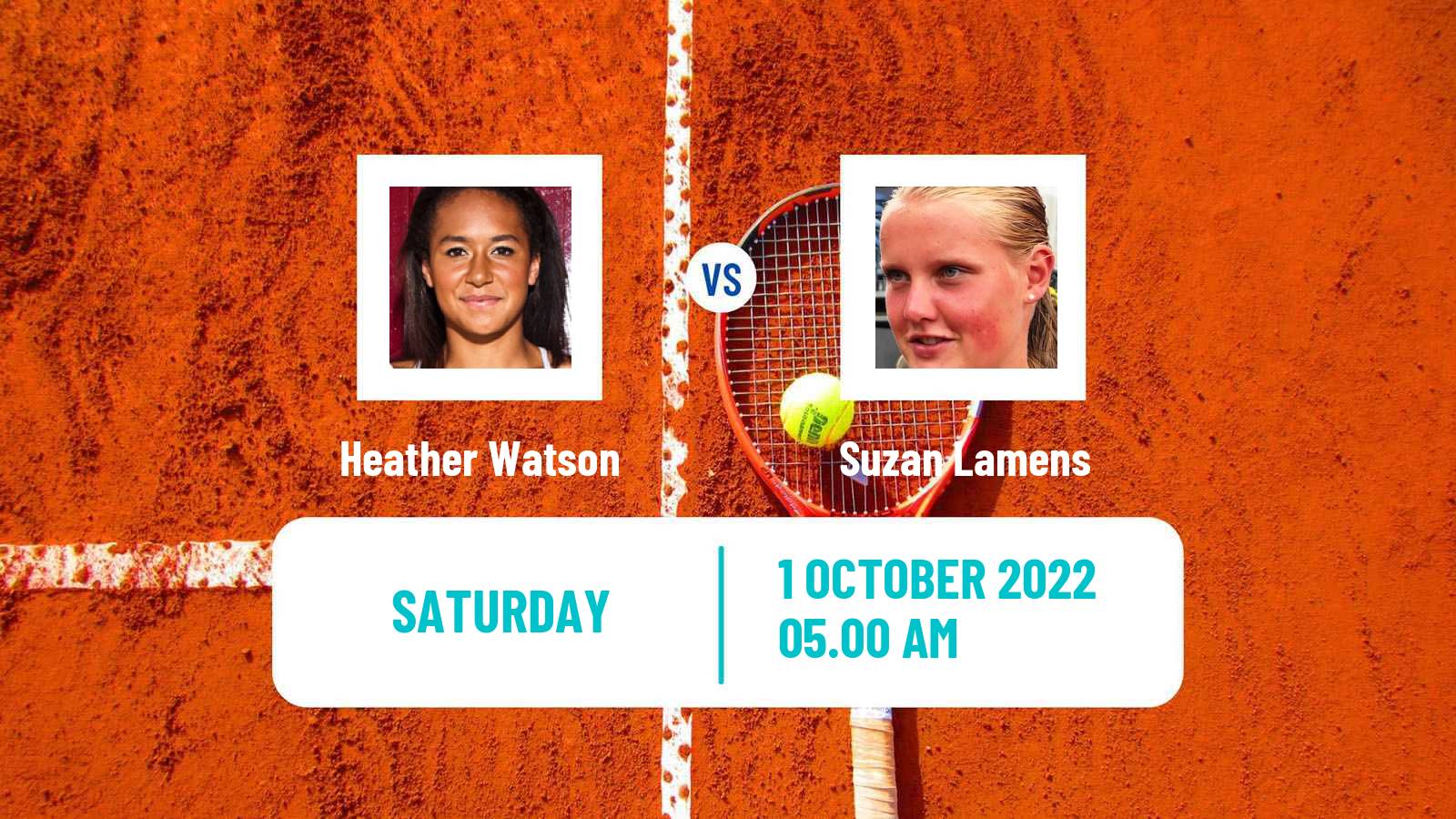 Tennis WTA Monastir Heather Watson - Suzan Lamens