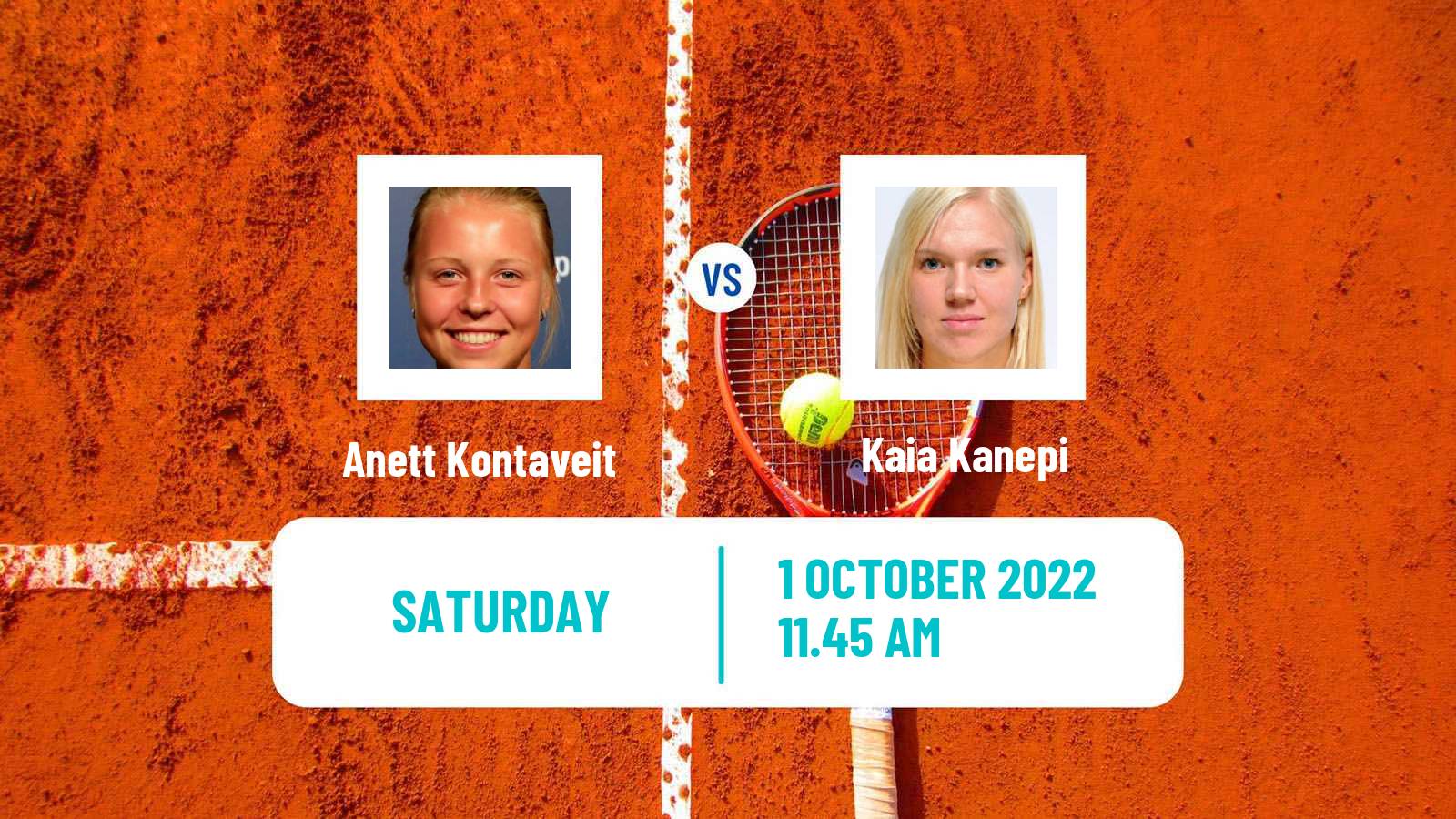 Tennis WTA Tallinn Anett Kontaveit - Kaia Kanepi