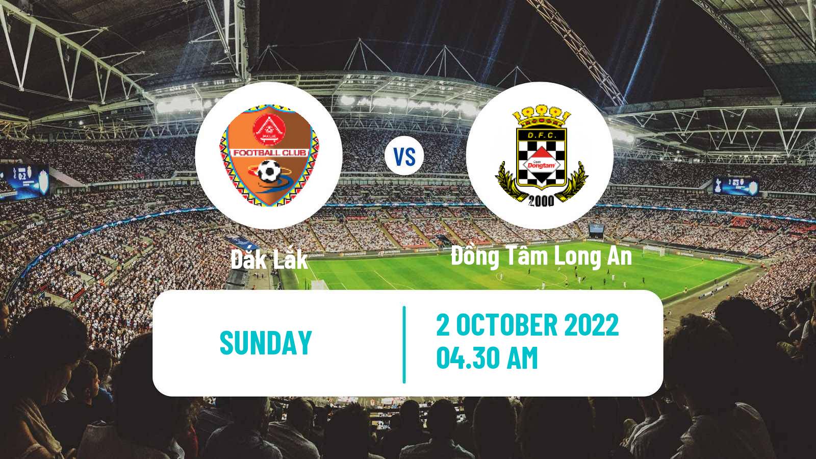 Soccer Vietnamese V League 2 Đắk Lắk - Đồng Tâm Long An