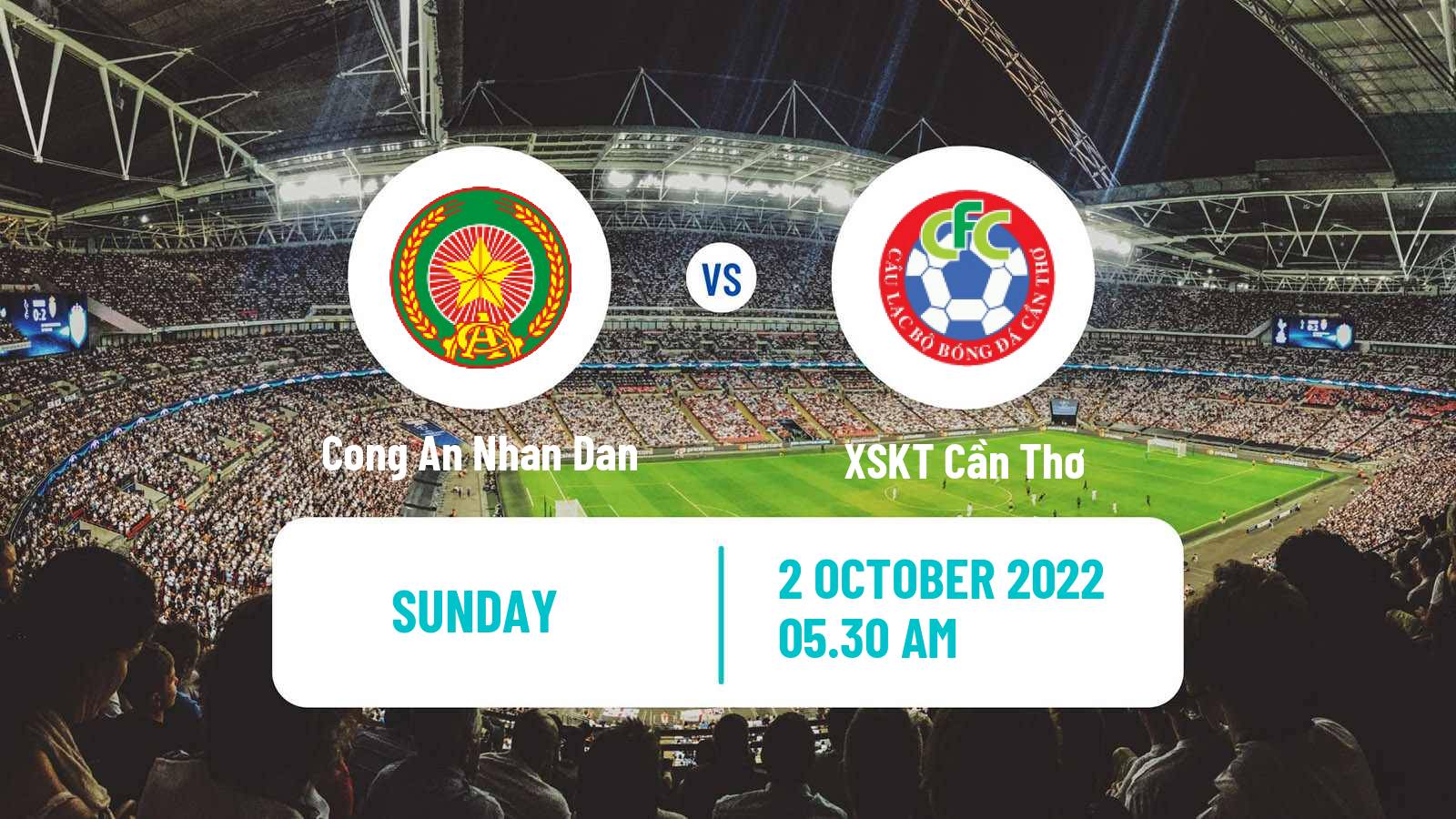 Soccer Vietnamese V League 2 Cong An Ha Noi - XSKT Cần Thơ