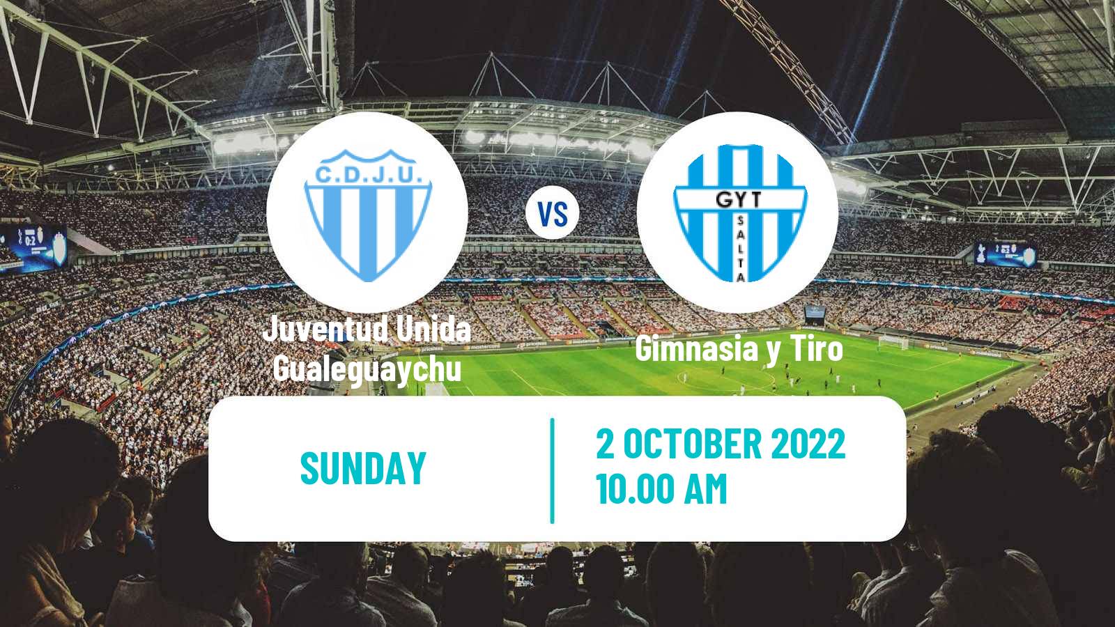 Soccer Argentinian Torneo Federal Juventud Unida Gualeguaychu - Gimnasia y Tiro