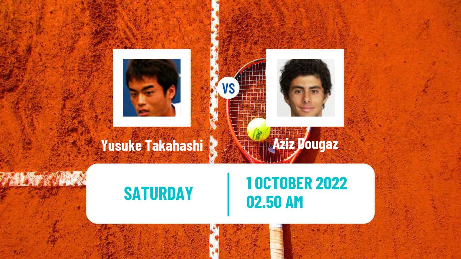 Tennis ATP Tokyo Yusuke Takahashi - Aziz Dougaz