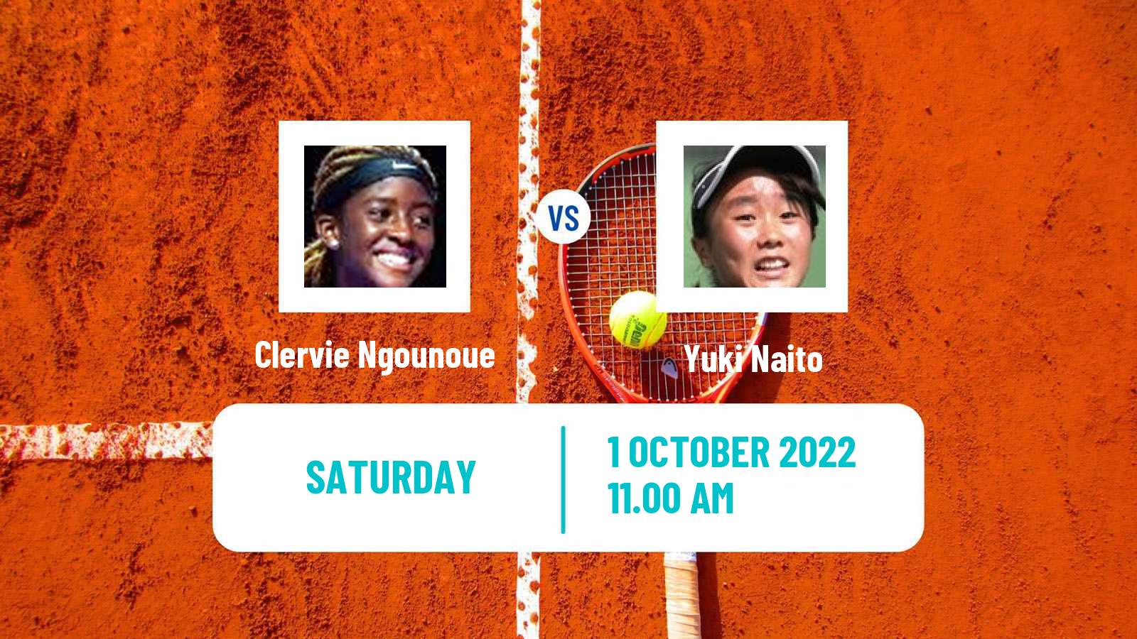 Tennis ITF Tournaments Clervie Ngounoue - Yuki Naito