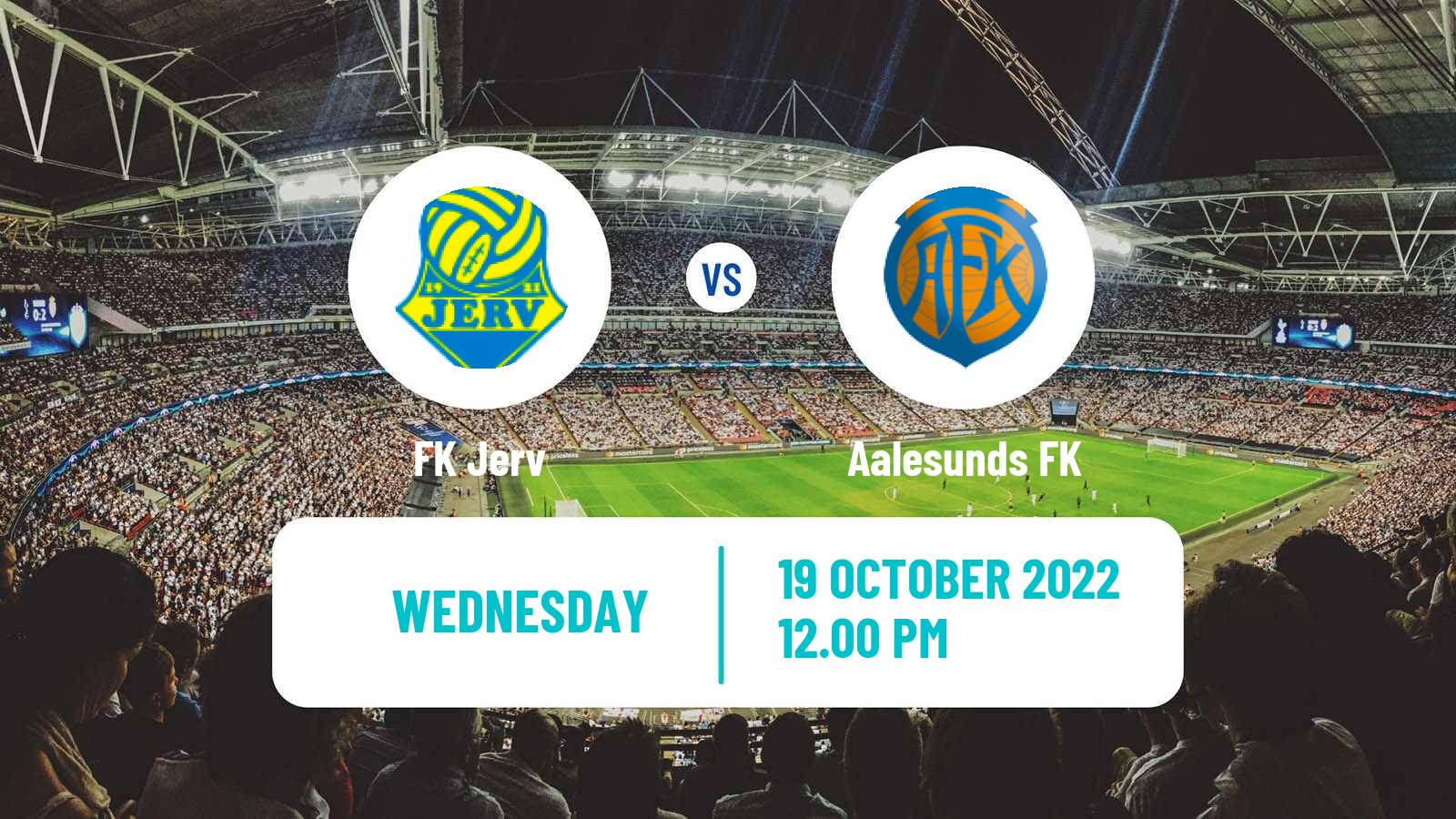 Soccer Norwegian Eliteserien Jerv - Aalesunds