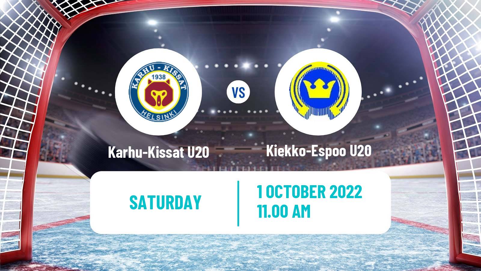 Hockey Finnish SM-sarja U20 Karhu-Kissat U20 - Kiekko-Espoo U20