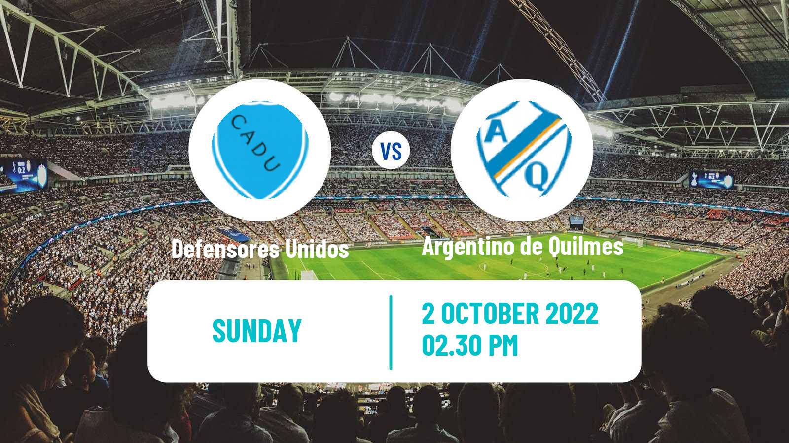 Soccer Argentinian Primera B Defensores Unidos - Argentino de Quilmes