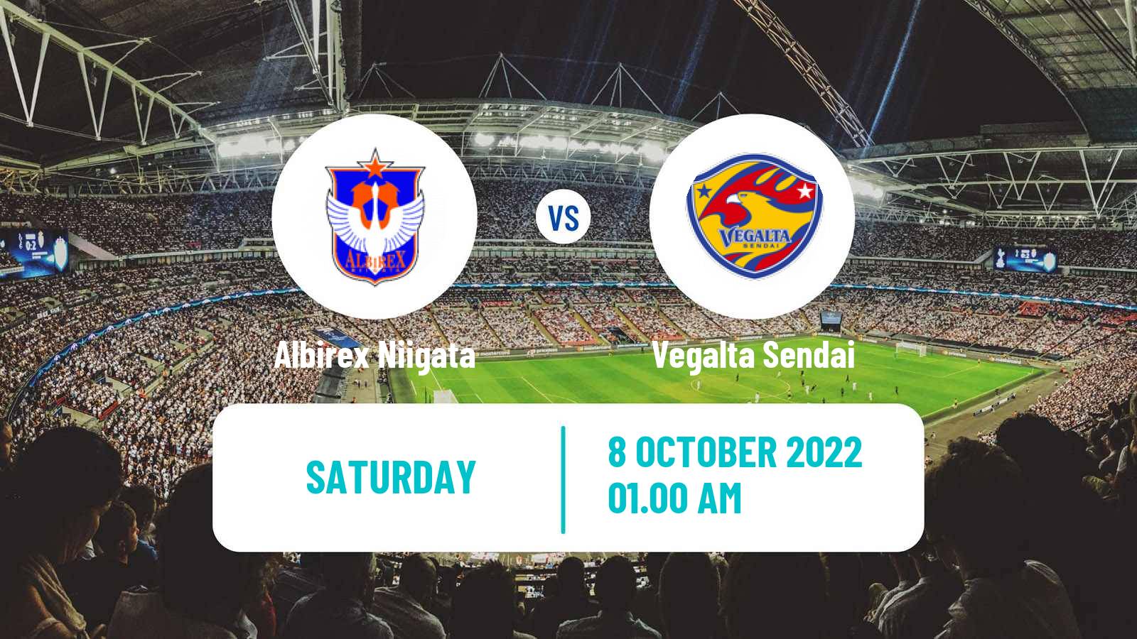 Soccer Japan J2 League Albirex Niigata - Vegalta Sendai