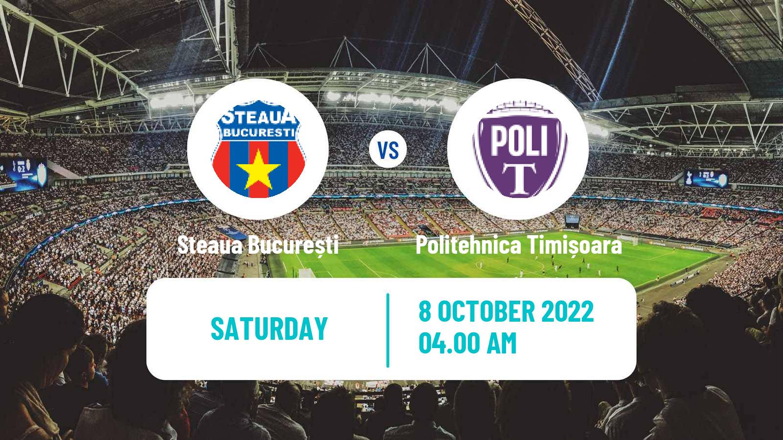 Soccer Romanian Division 2 Steaua București - Politehnica Timișoara