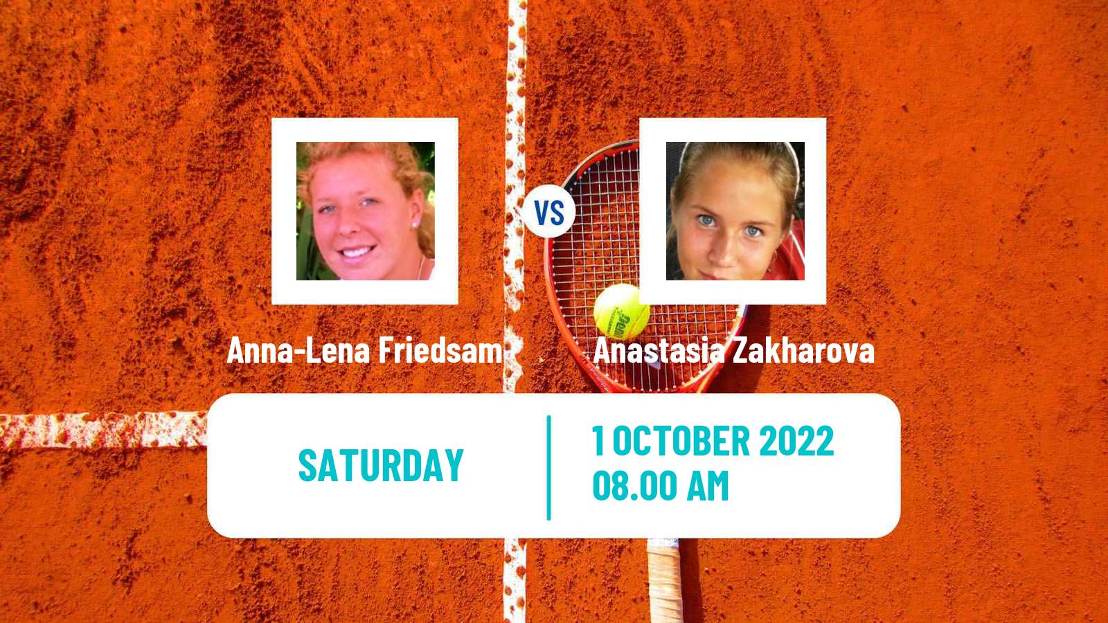 Tennis WTA Ostrava Anna-Lena Friedsam - Anastasia Zakharova