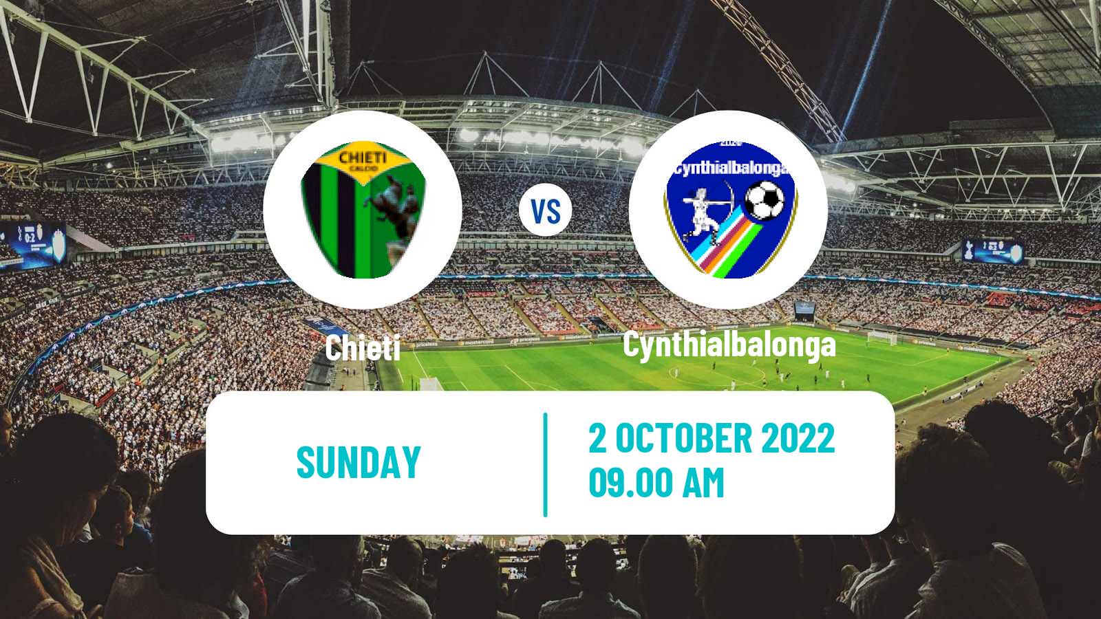 Soccer Italian Serie D - Group F Chieti - Cynthialbalonga