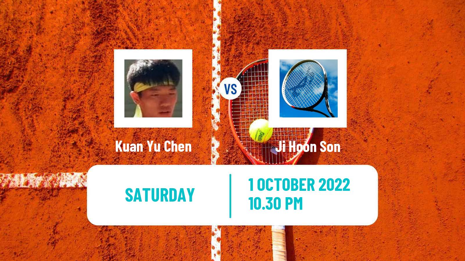Tennis ATP Challenger Kuan Yu Chen - Ji Hoon Son