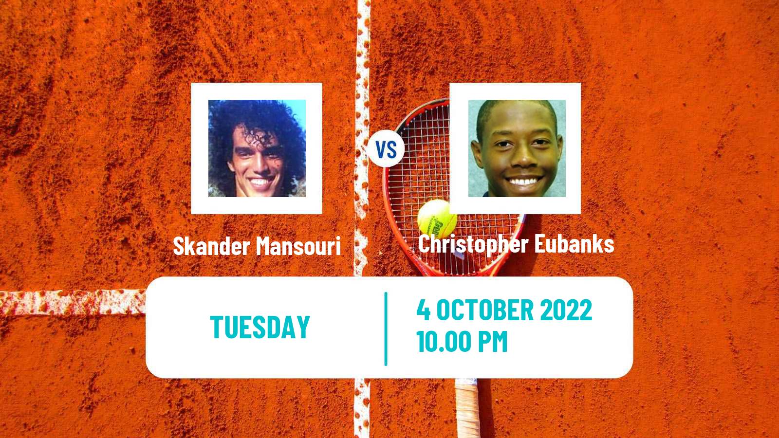 Tennis ATP Challenger Skander Mansouri - Christopher Eubanks