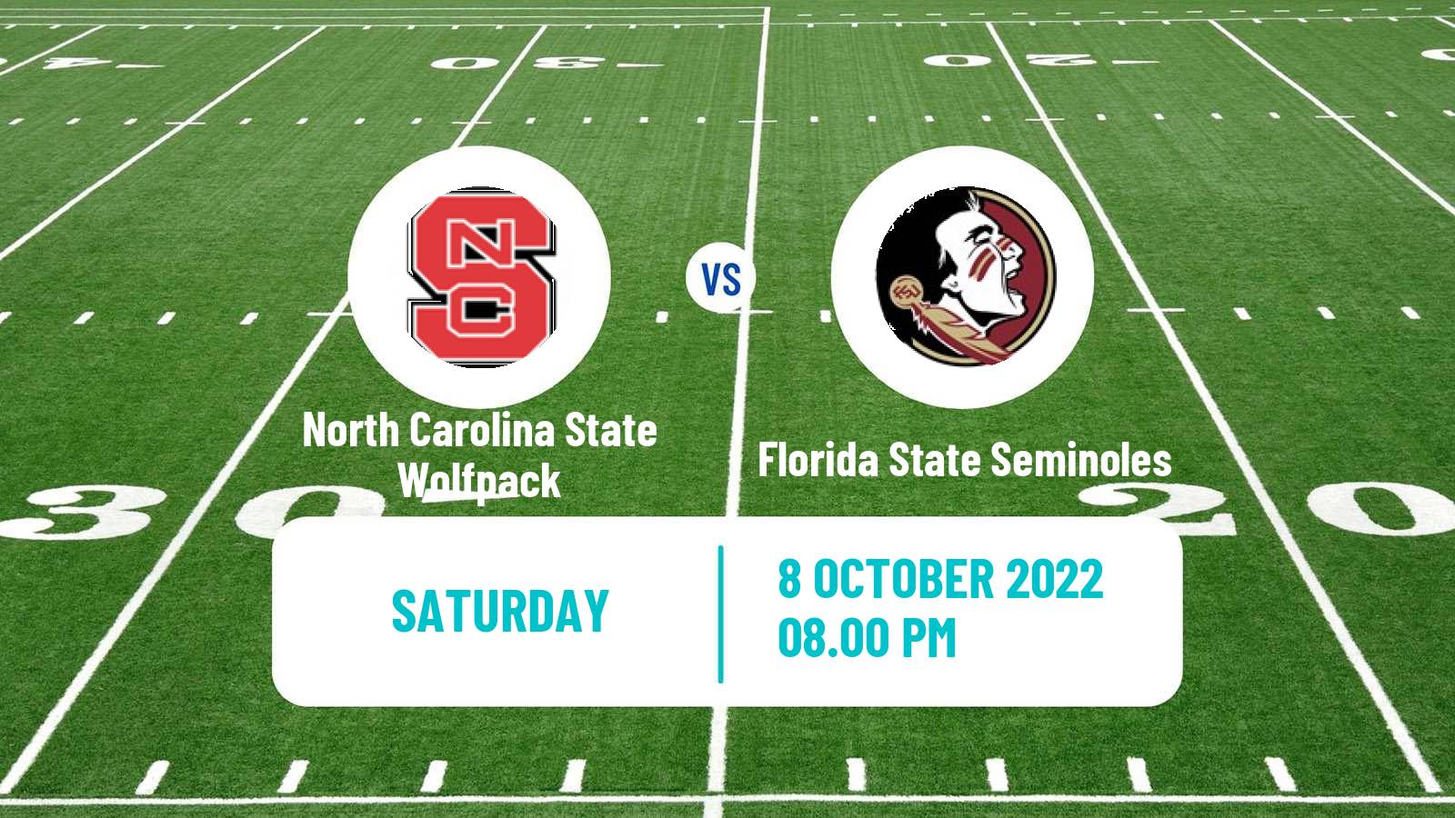 American football NCAA College Football North Carolina State Wolfpack - Florida State Seminoles