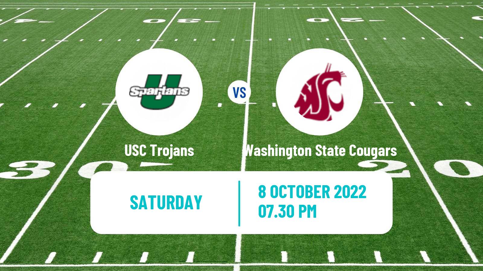 American football NCAA College Football USC Trojans - Washington State Cougars