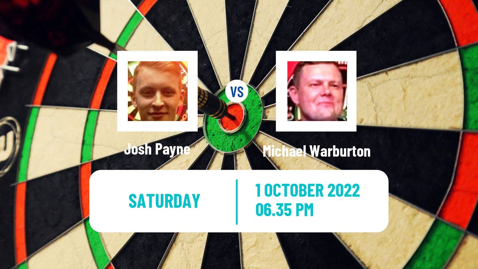 Darts Darts Josh Payne - Michael Warburton