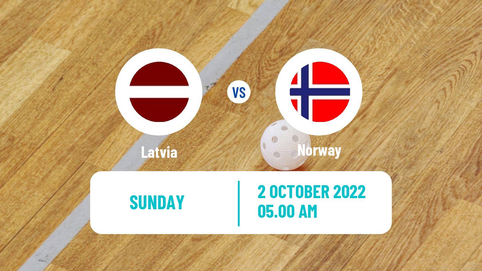 Floorball Friendly International Floorball Latvia - Norway