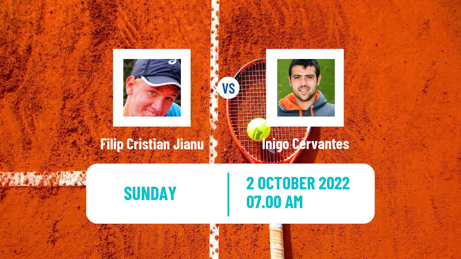 Tennis ATP Challenger Filip Cristian Jianu - Inigo Cervantes