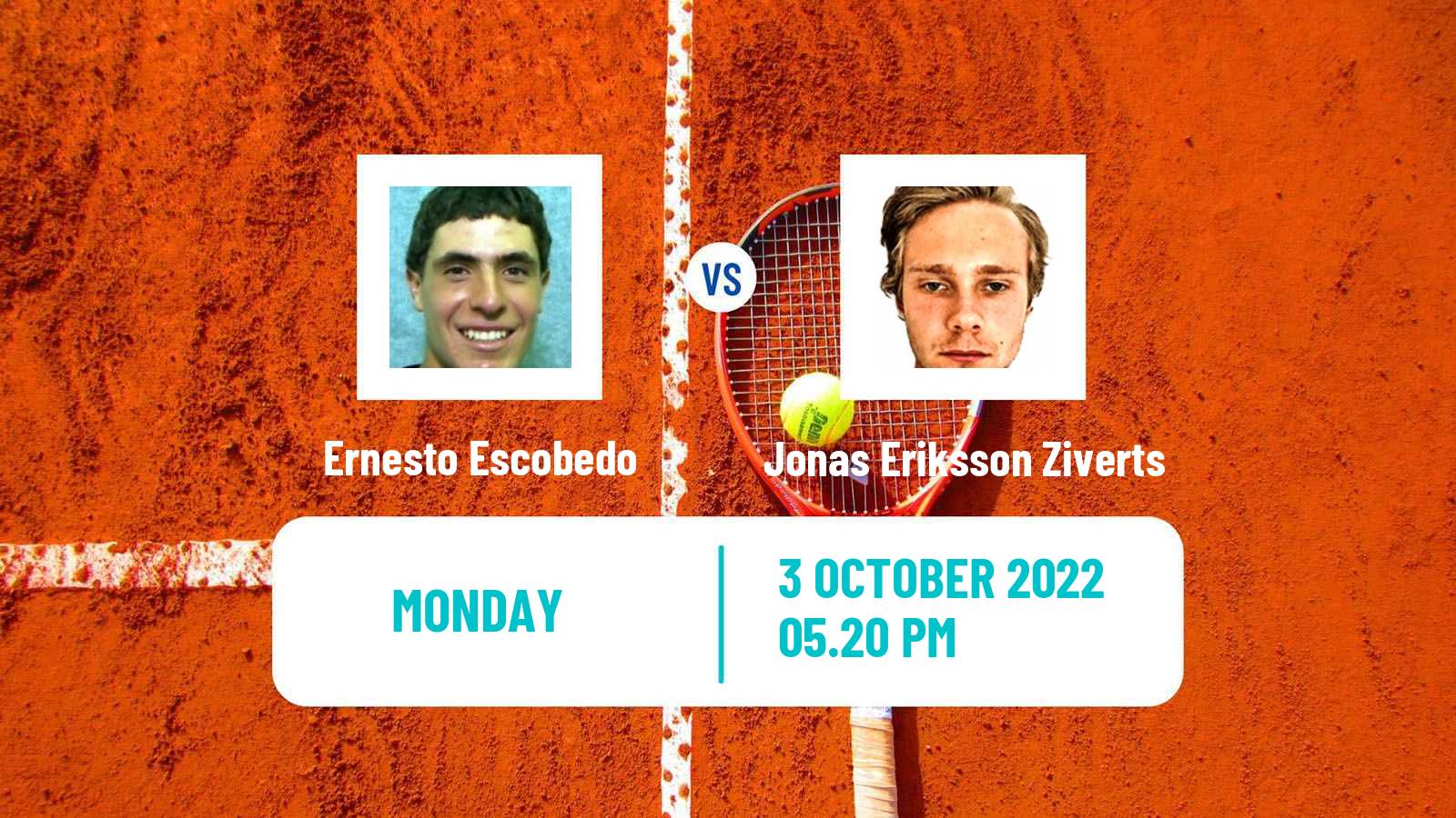 Tennis ATP Challenger Ernesto Escobedo - Jonas Eriksson Ziverts