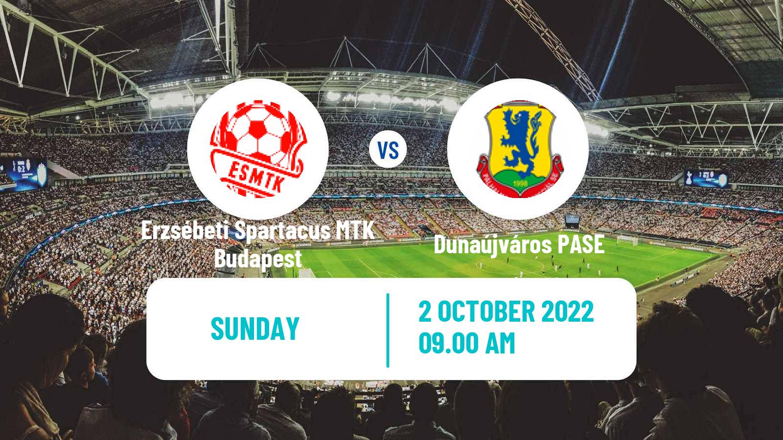 Soccer Hungarian NB III Centre Erzsébeti Spartacus MTK Budapest - Dunaújváros PASE