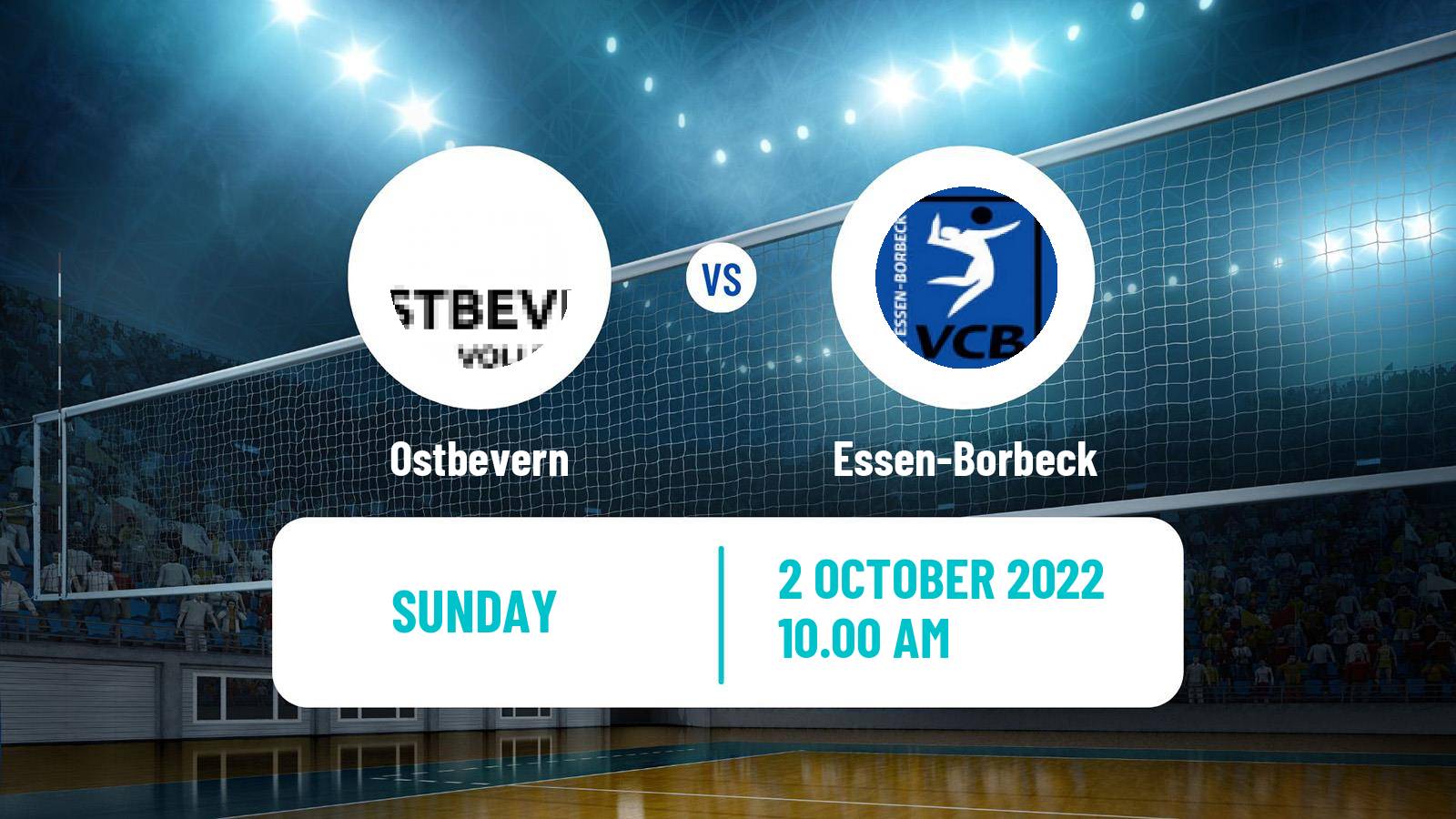 Volleyball German 2 Bundesliga North Volleyball Women Ostbevern - Essen-Borbeck