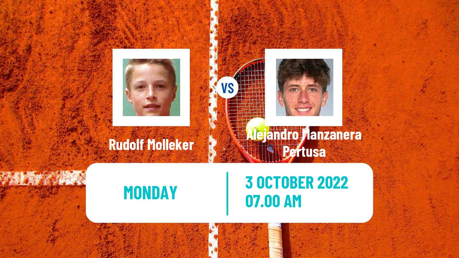 Tennis ATP Challenger Rudolf Molleker - Alejandro Manzanera Pertusa