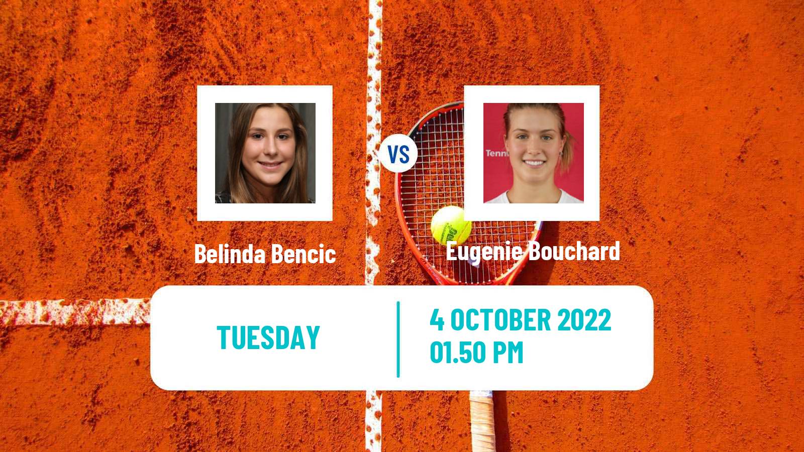 Tennis WTA Ostrava Belinda Bencic - Eugenie Bouchard