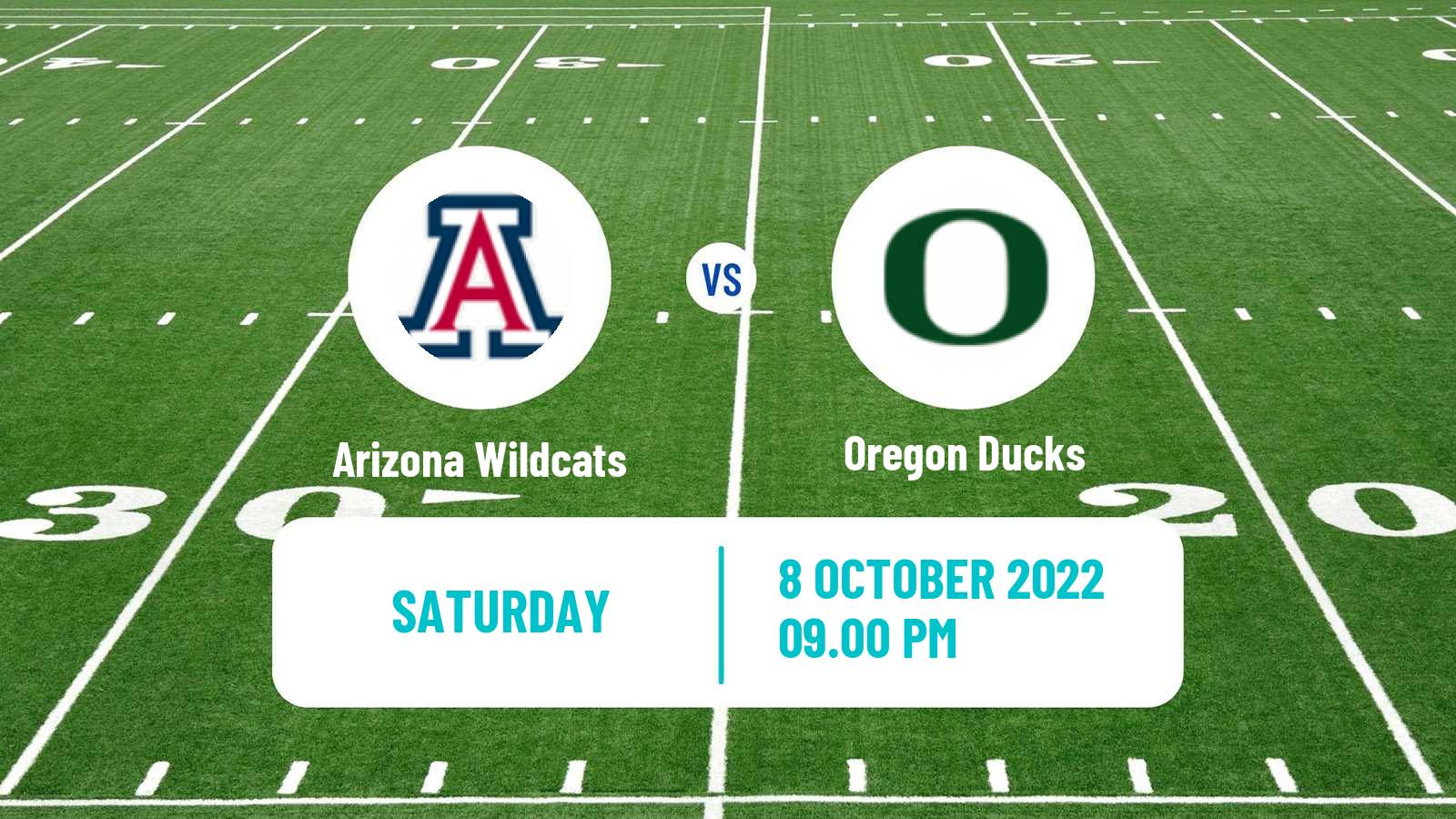 American football NCAA College Football Arizona Wildcats - Oregon Ducks