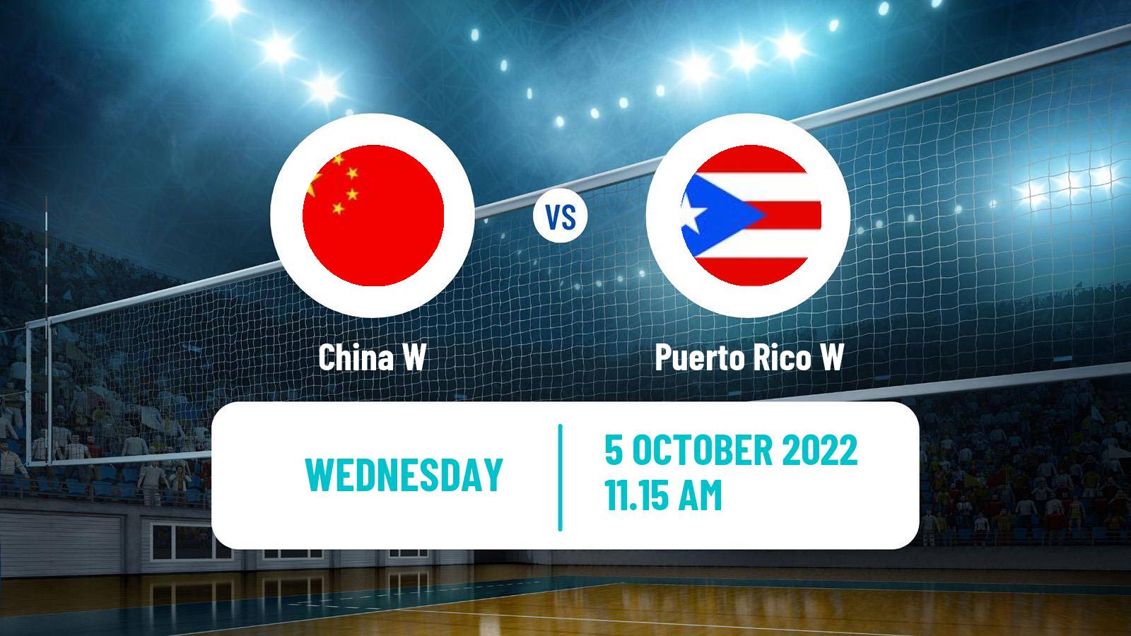 Volleyball World Championship Volleyball Women China W - Puerto Rico W