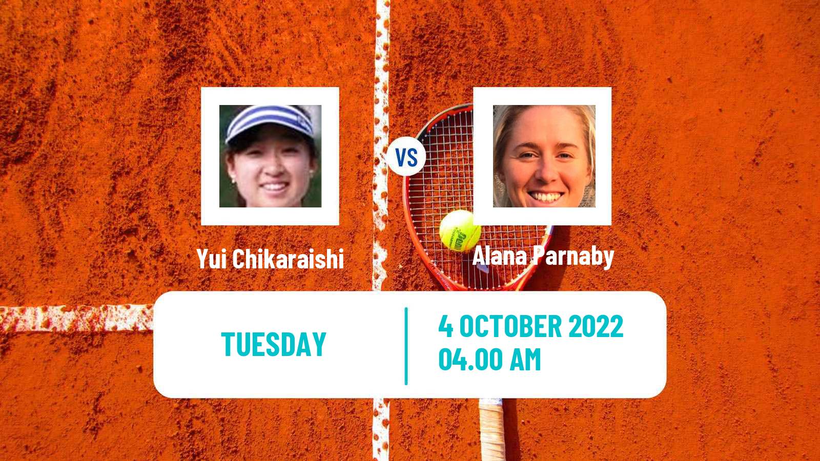 Tennis ITF Tournaments Yui Chikaraishi - Alana Parnaby
