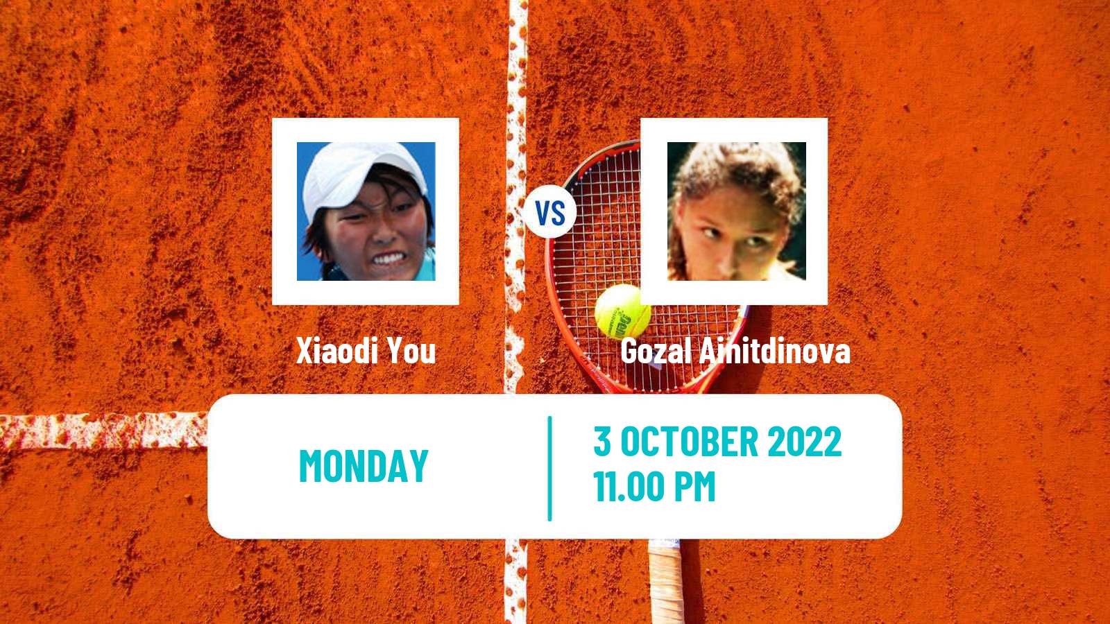 Tennis ITF Tournaments Xiaodi You - Gozal Ainitdinova