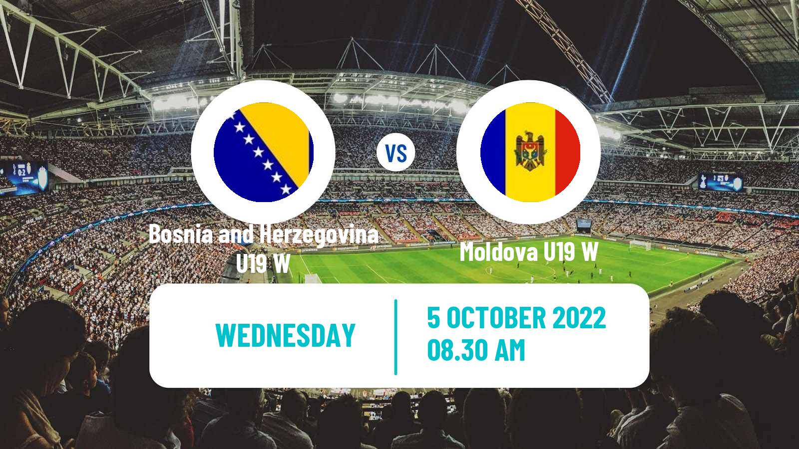 Soccer UEFA Euro U19 Women Bosnia and Herzegovina U19 W - Moldova U19 W