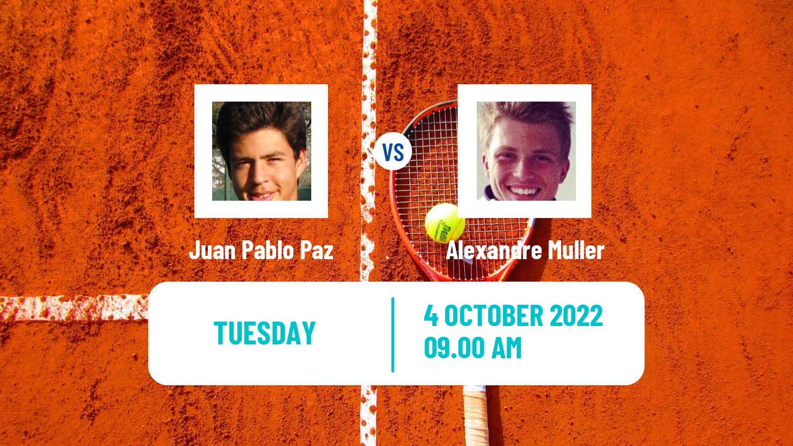 Tennis ATP Challenger Juan Pablo Paz - Alexandre Muller